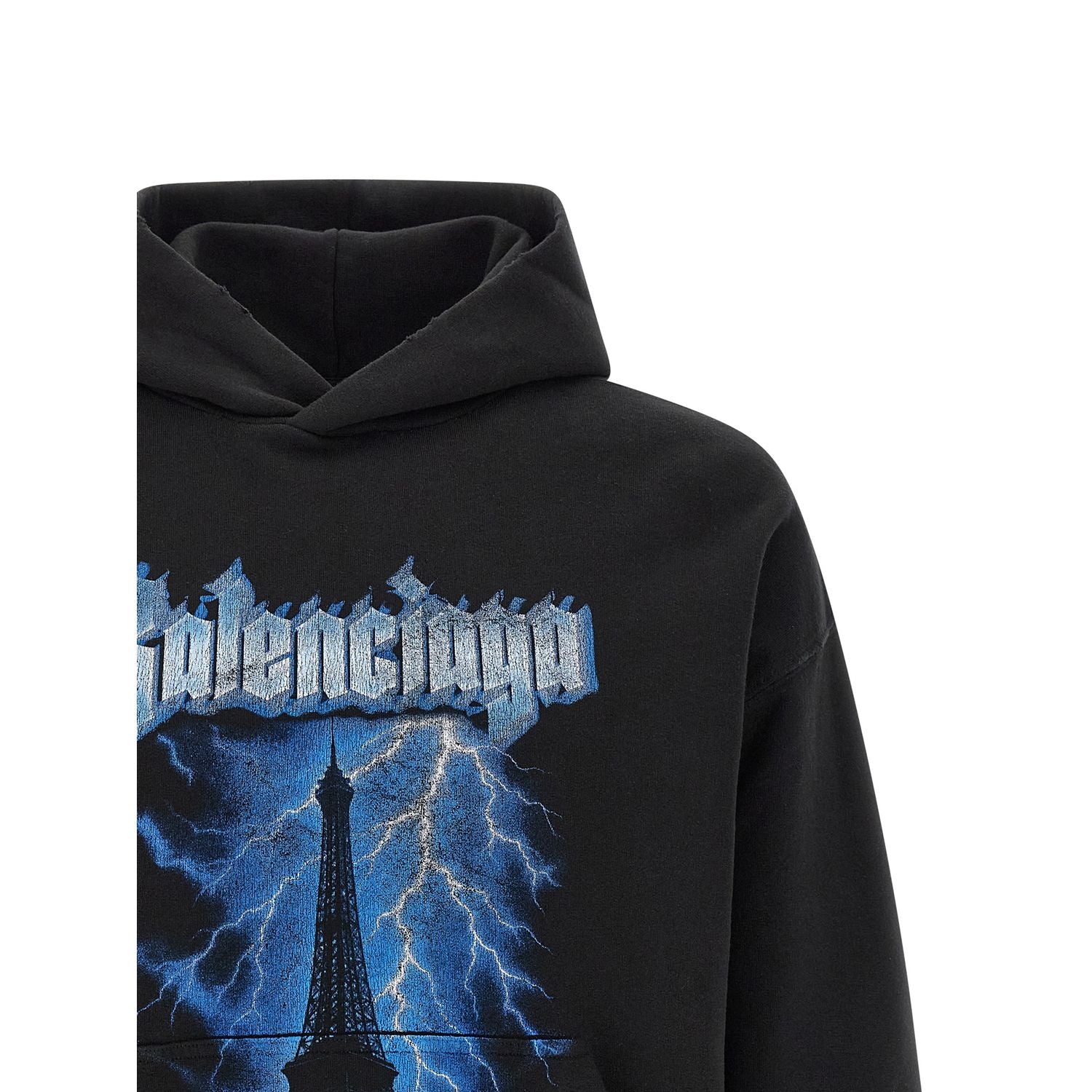 Balenciaga Black Cotton Sweatshirt