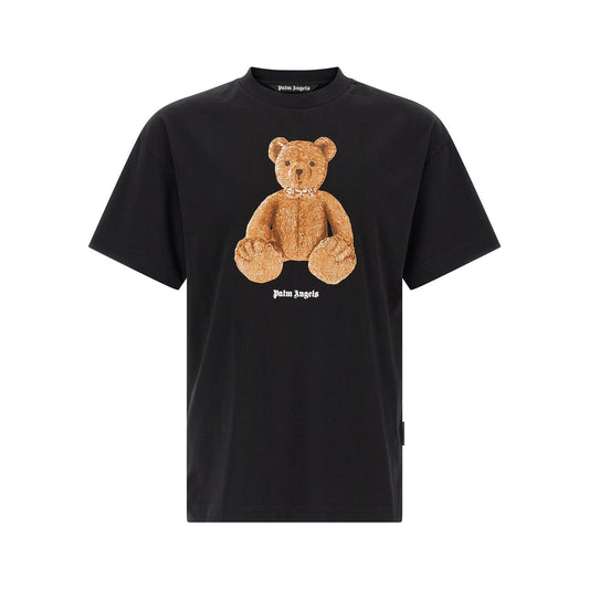 Palm Angels Black Cotton T-Shirt