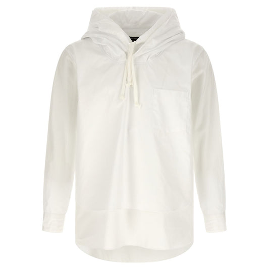 Comme Des Garçons White Cotton Blouse