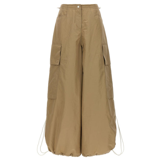 Palm Angels Beige Polyamide Casual Pants