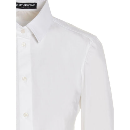 Dolce & Gabbana White Cotton Blouse