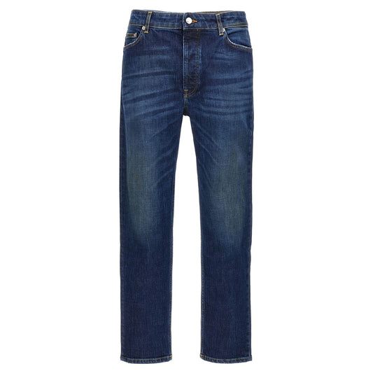Department 5 Blue Cotton Straight-Leg Jeans