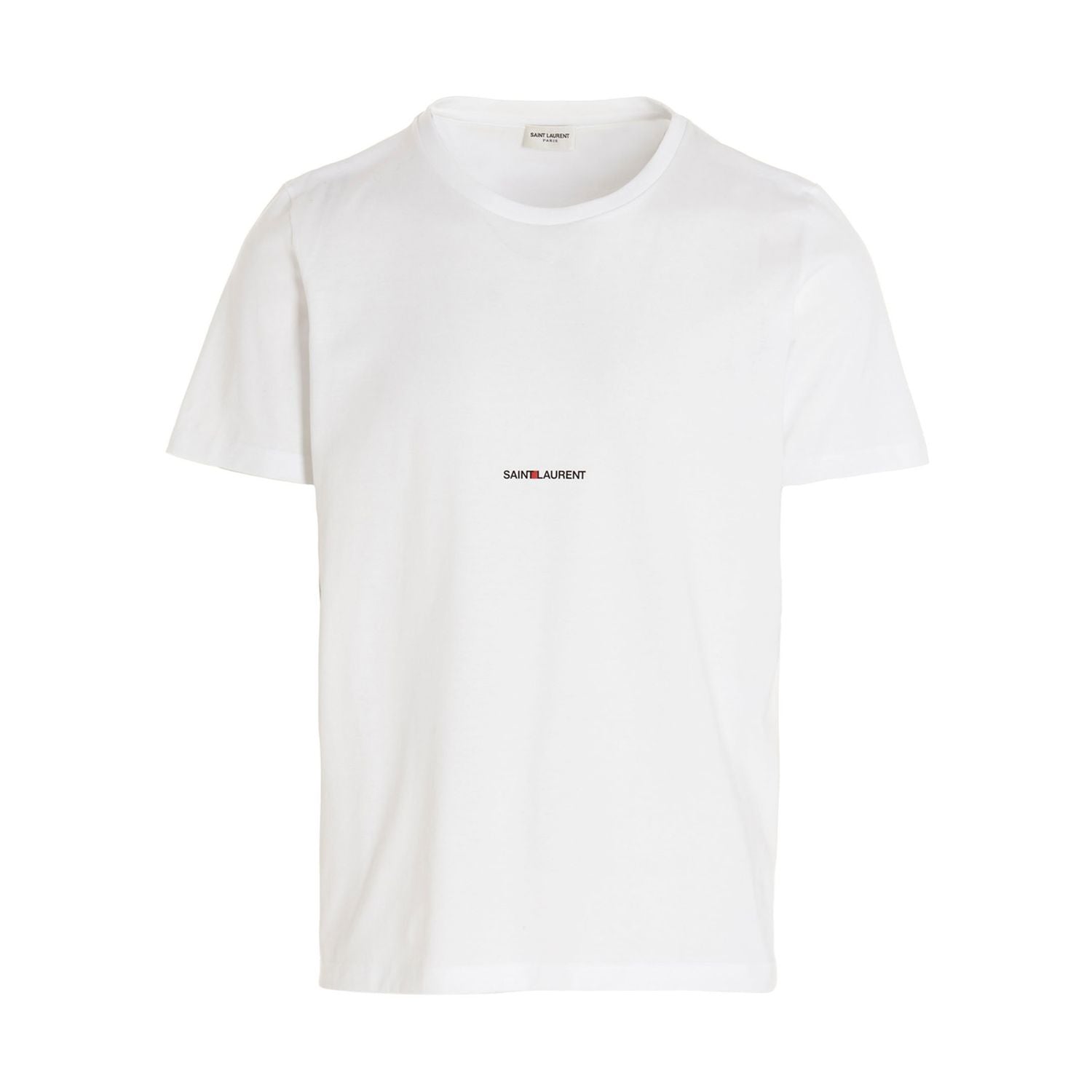 Saint Laurent White Cotton T-Shirt