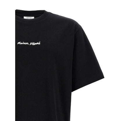 Maison Kitsuné Black Cotton T-Shirt