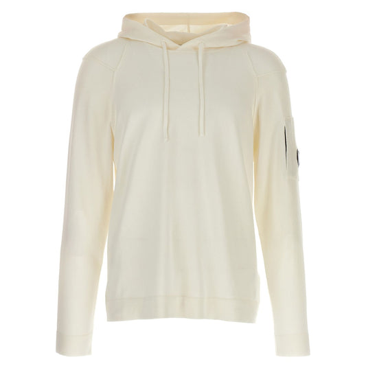 C.P. Company White Cotton Sweatshirt