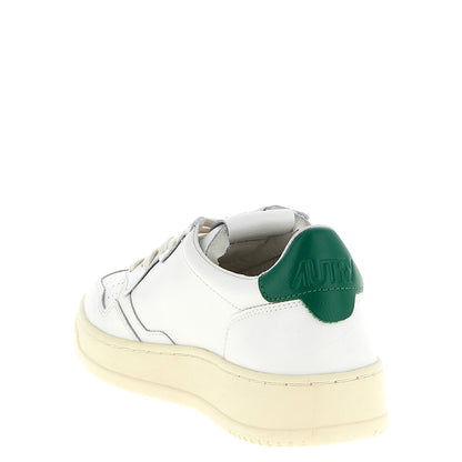 Autry Bicolor Goatskin Low Top Sneakers