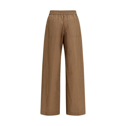Brunello Cucinelli Brown Cotton Casual Pants
