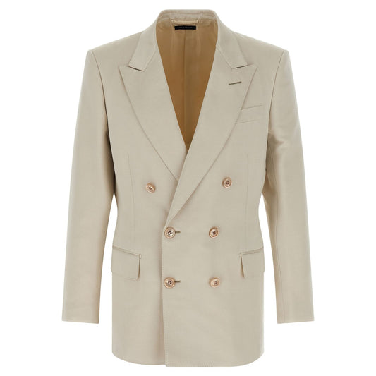 Tom Ford Beige Cotton Blazer