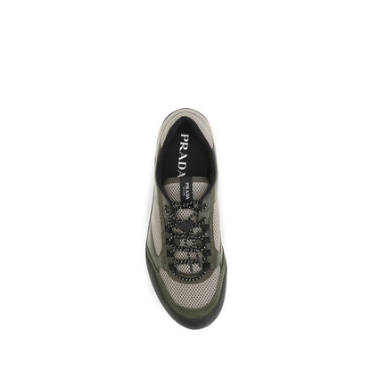 Prada Bicolor Polyester Athletic Sneakers