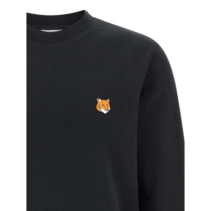 Maison Kitsuné Black Cotton Sweatshirt