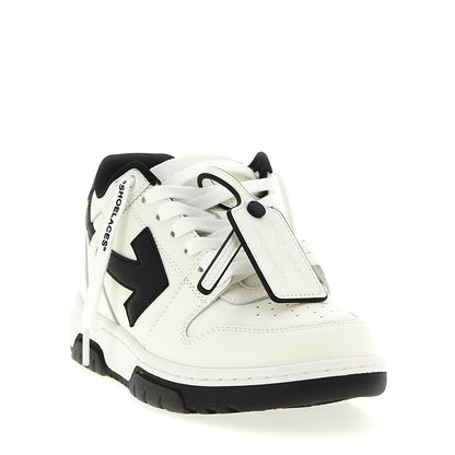 Off-White Bicolor Calfskin Low Top Sneakers