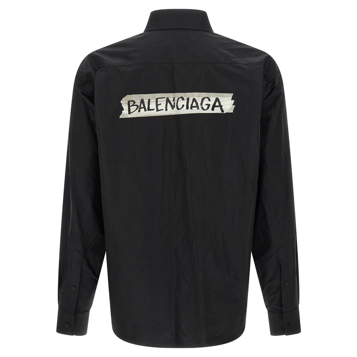 Balenciaga Black Cotton Blouse