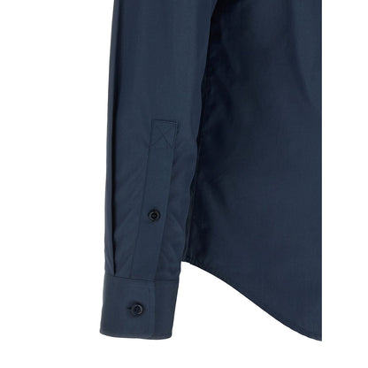 Burberry Blue Cotton Blouse