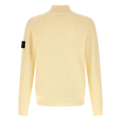 Stone Island Beige Cotton Cardigan