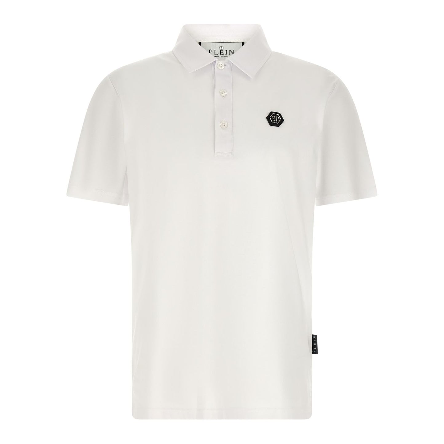 Philipp Plein White Cotton Polo Shirt
