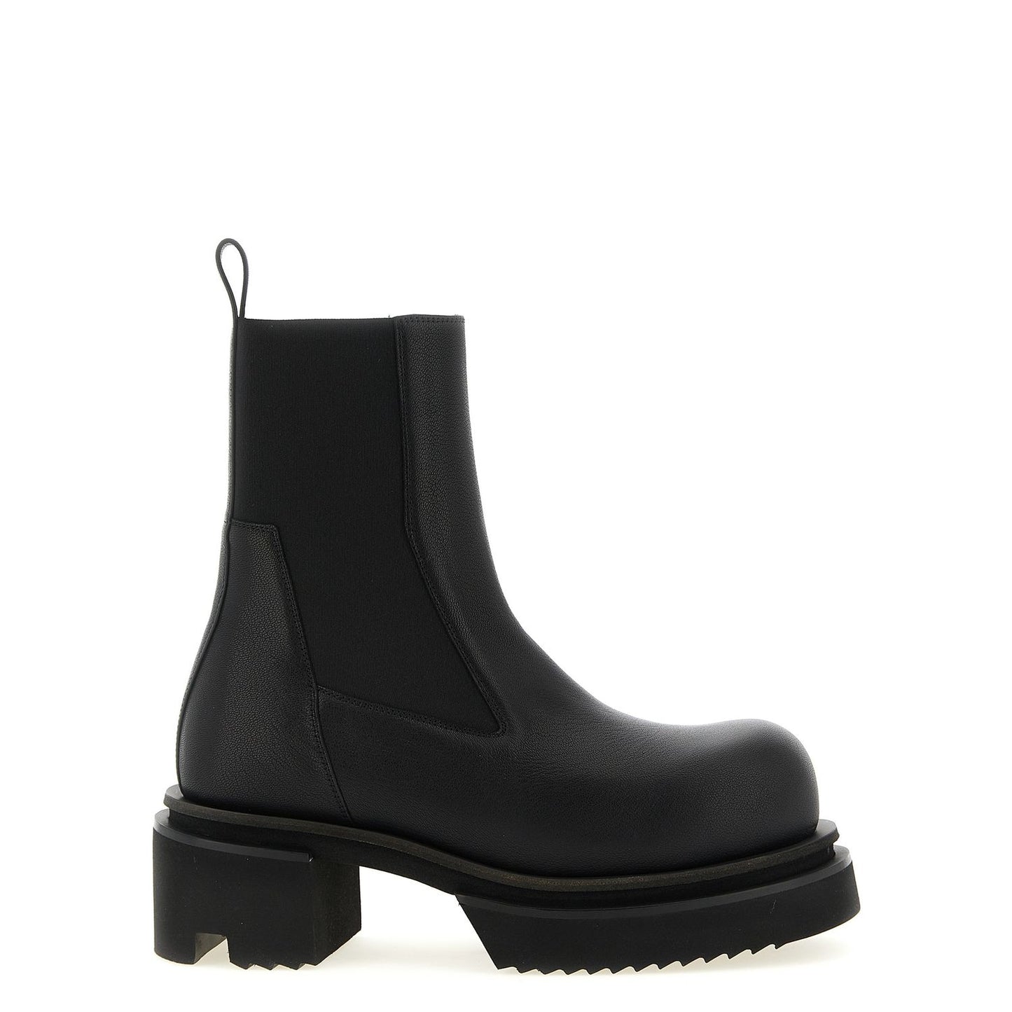 Rick Owens Black Goatskin Ankle Boots