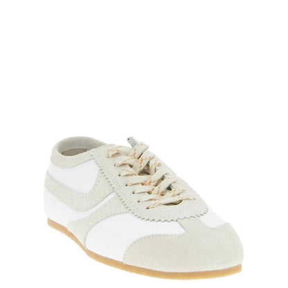 Dries Van Noten Beige Cowhide Low Top Sneakers