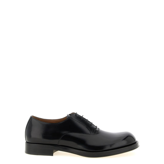 Dries Van Noten Black Calfskin Oxfords And Derbies