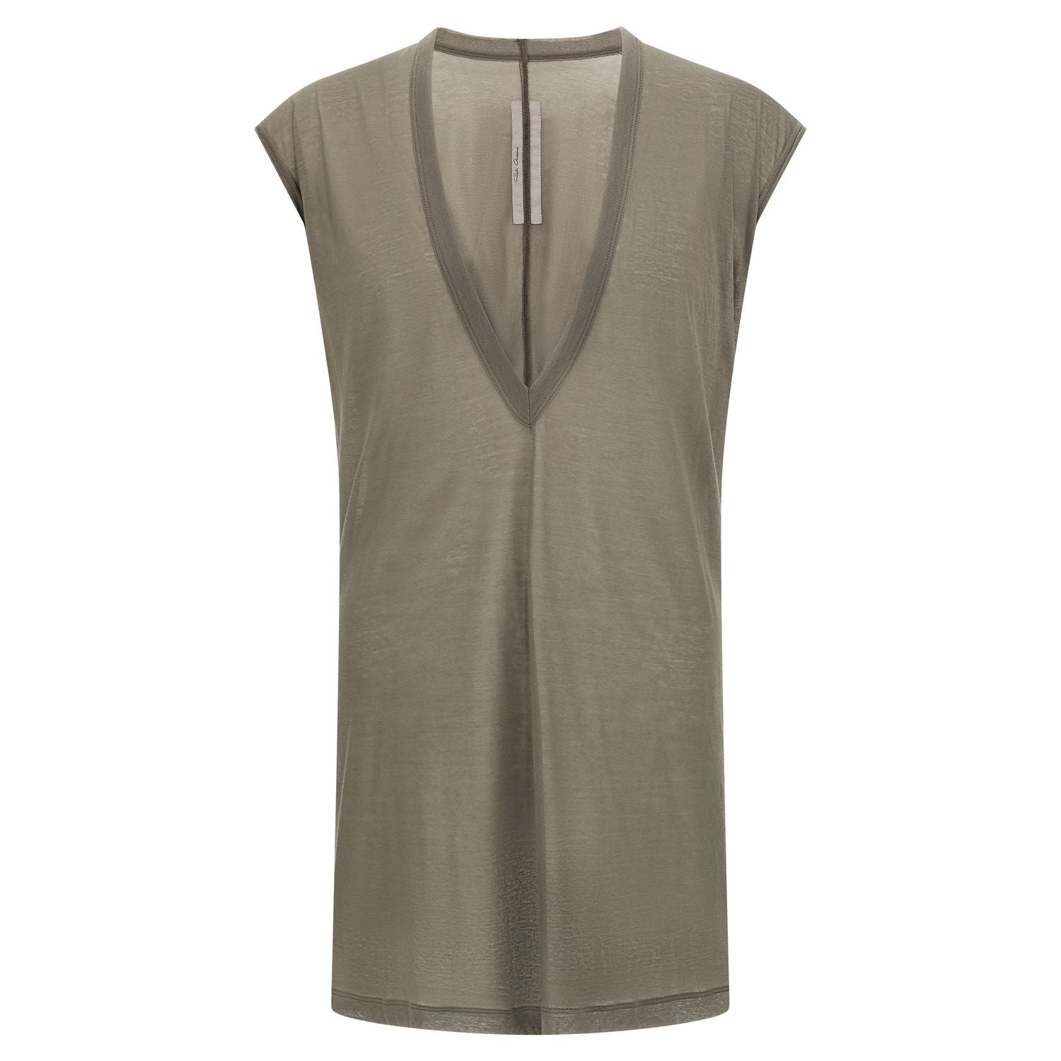 Rick Owens Gray Cotton T-Shirt