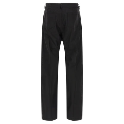 Rick Owens Black Wool Jeans Denim