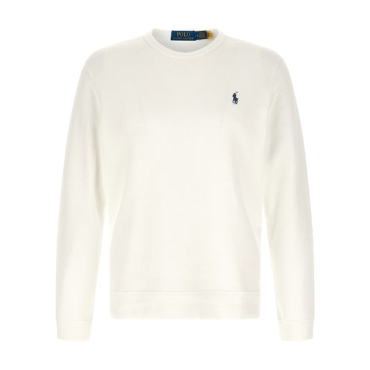 Polo Ralph Lauren White Cotton Sweatshirt