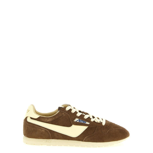 Autry Brown Cowhide Athletic Sneakers