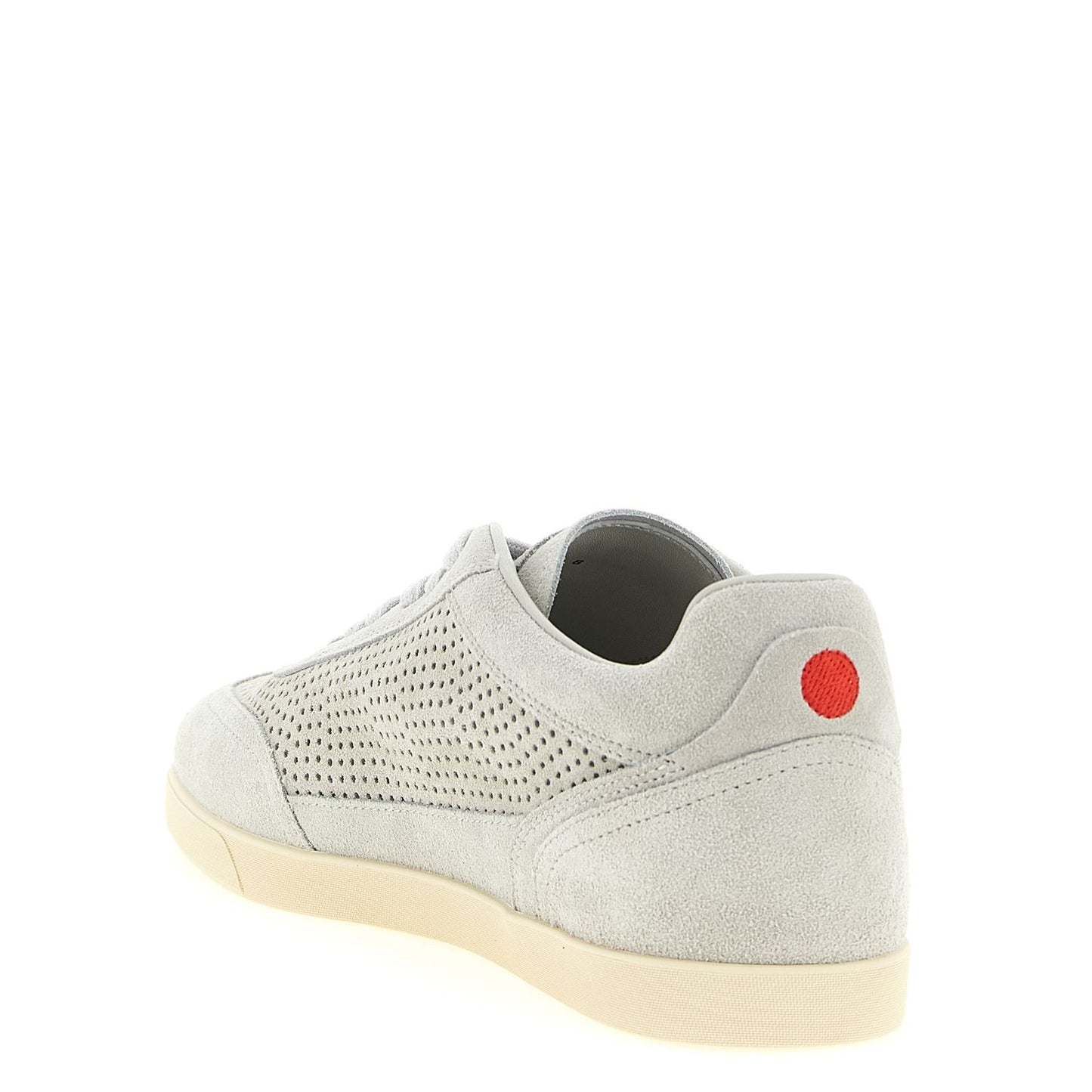 Kiton Gray Calfskin Low Top Sneakers