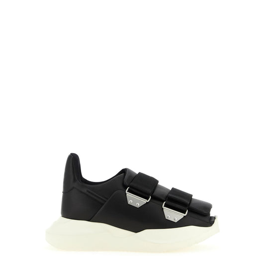 Rick Owens Black Calfskin Athletic Sneakers