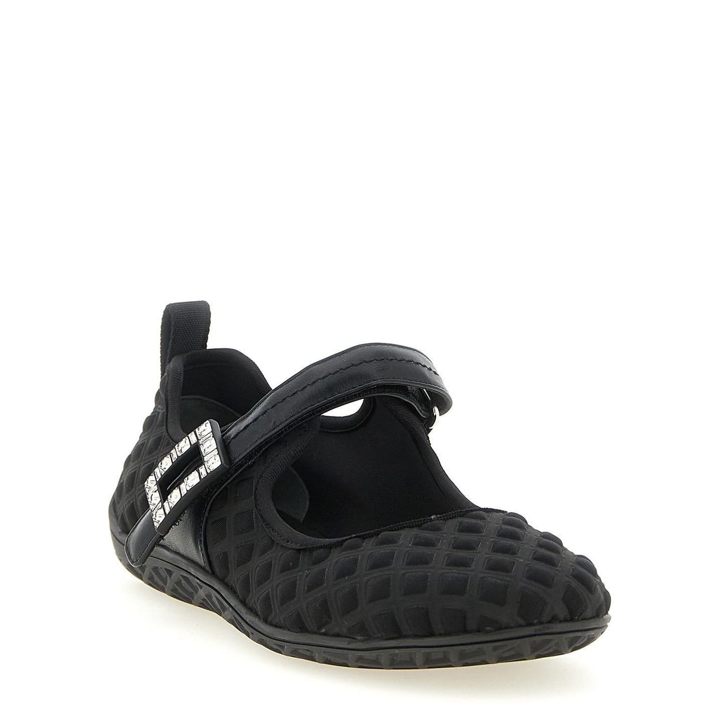 Roger Vivier Black Polyamide Ballet Flats