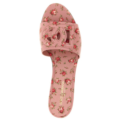 Dolce & Gabbana Multicolor Calfskin Slides