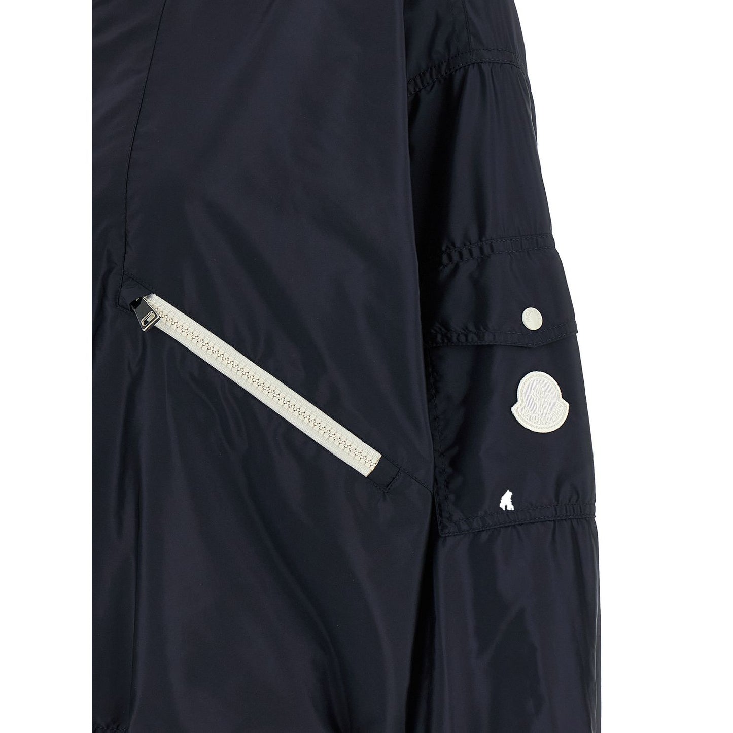 Moncler Blue Polyamide Shell Jacket