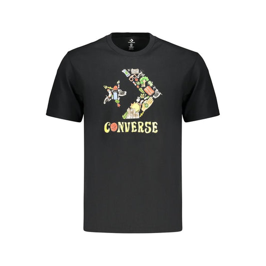 Converse Black Cotton Men's T-Shirt