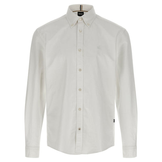 Hugo Boss White Cotton Blouse