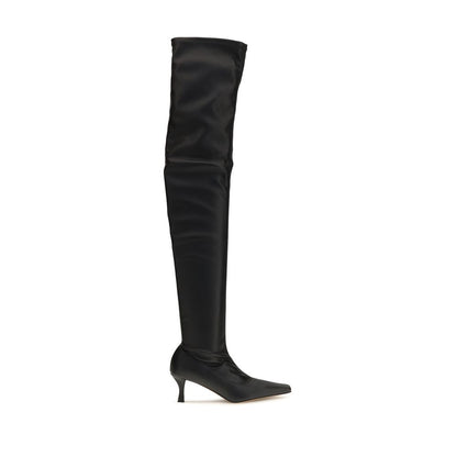 Proenza Schouler Black Polyurethane Over The Knee