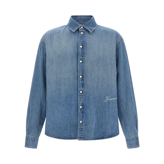 Jacquemus Blue Cotton Blouse