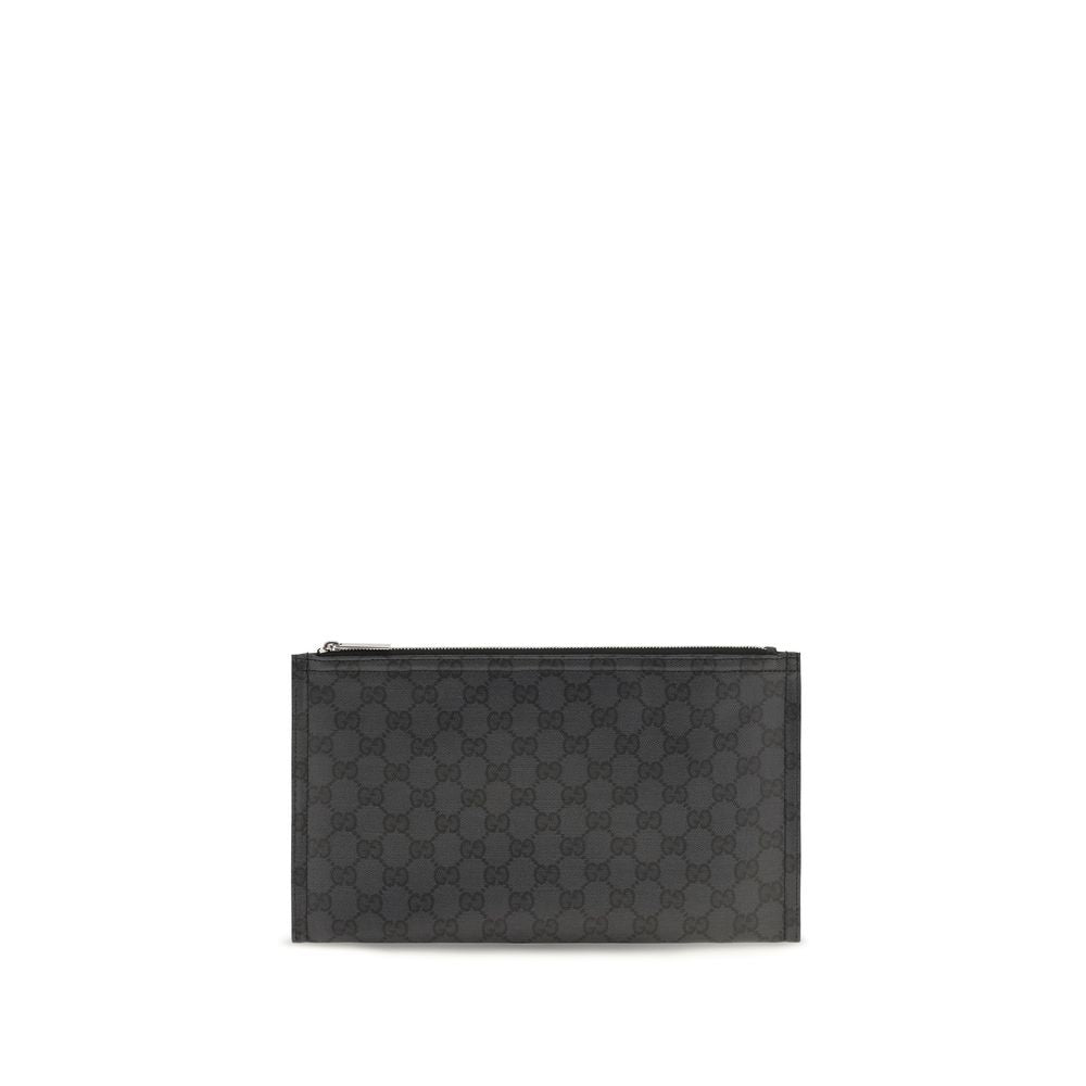 Gucci Black Fabric Clutch Bag