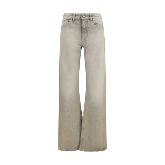 Our Legacy Gray Cotton Straight-Leg Jeans