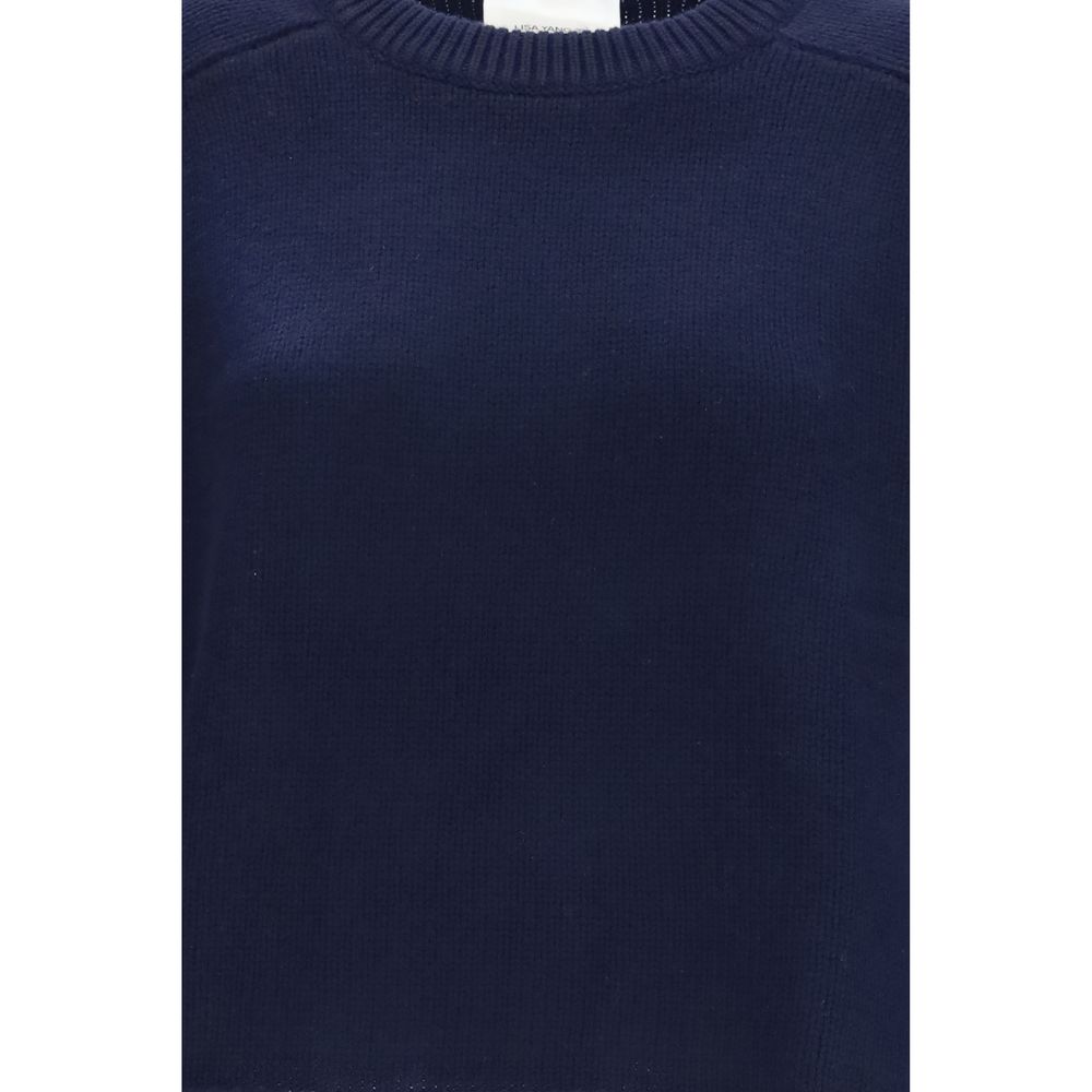 Lisa Yang Blue Cashmere Sweater