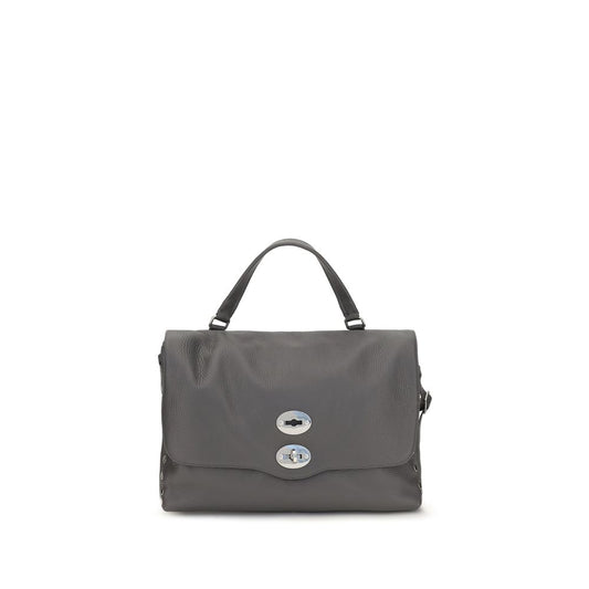 Zanellato Gray Calf Leather Bos Taurus Handbag