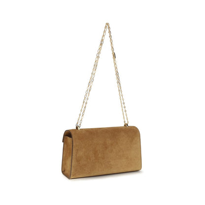 Savette Beige Calf Leather Bos Taurus Clutch Bag