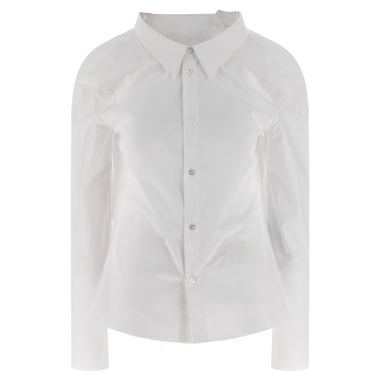MM6 Maison Margiela White Cotton Blouse