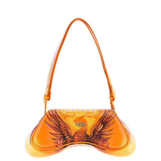 Diesel Orange Polyethylene Crossbody Bag