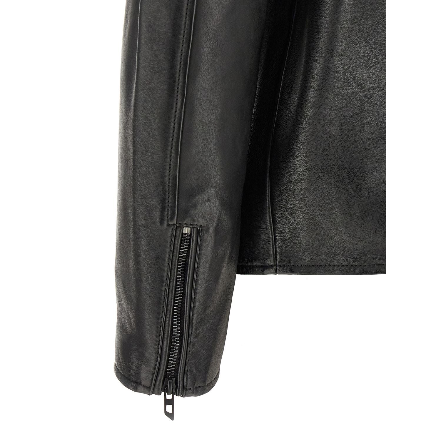 Diesel Black Lamb Leather Leather Jacket
