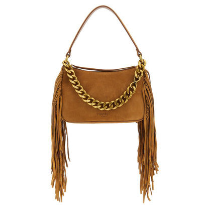 Twinset Brown Leather Shoulder Bag
