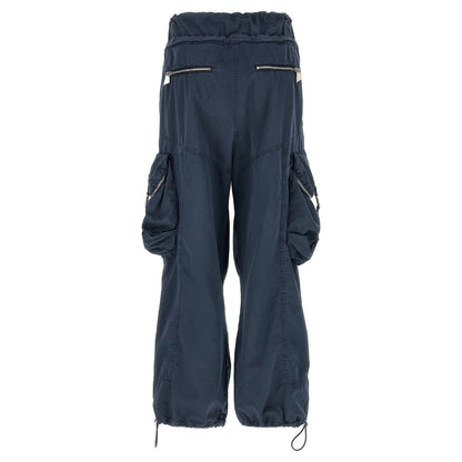 The Attico Blue Cotton Cargo Pants