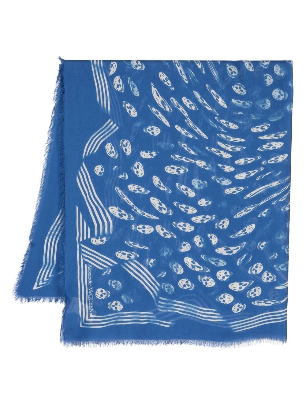 Alexander McQueen Scarfs Blue Scarves Hats & Gloves Alexander Mcqueen