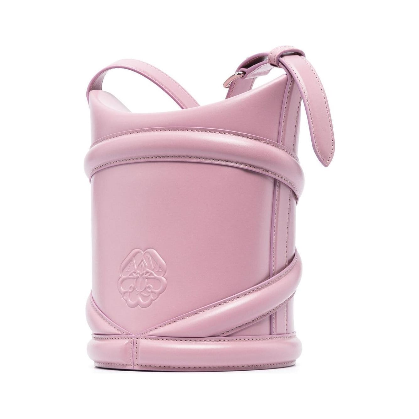 Alexander McQueen pipe-detail bucket Bag Pink Shoulder Alexander Mcqueen