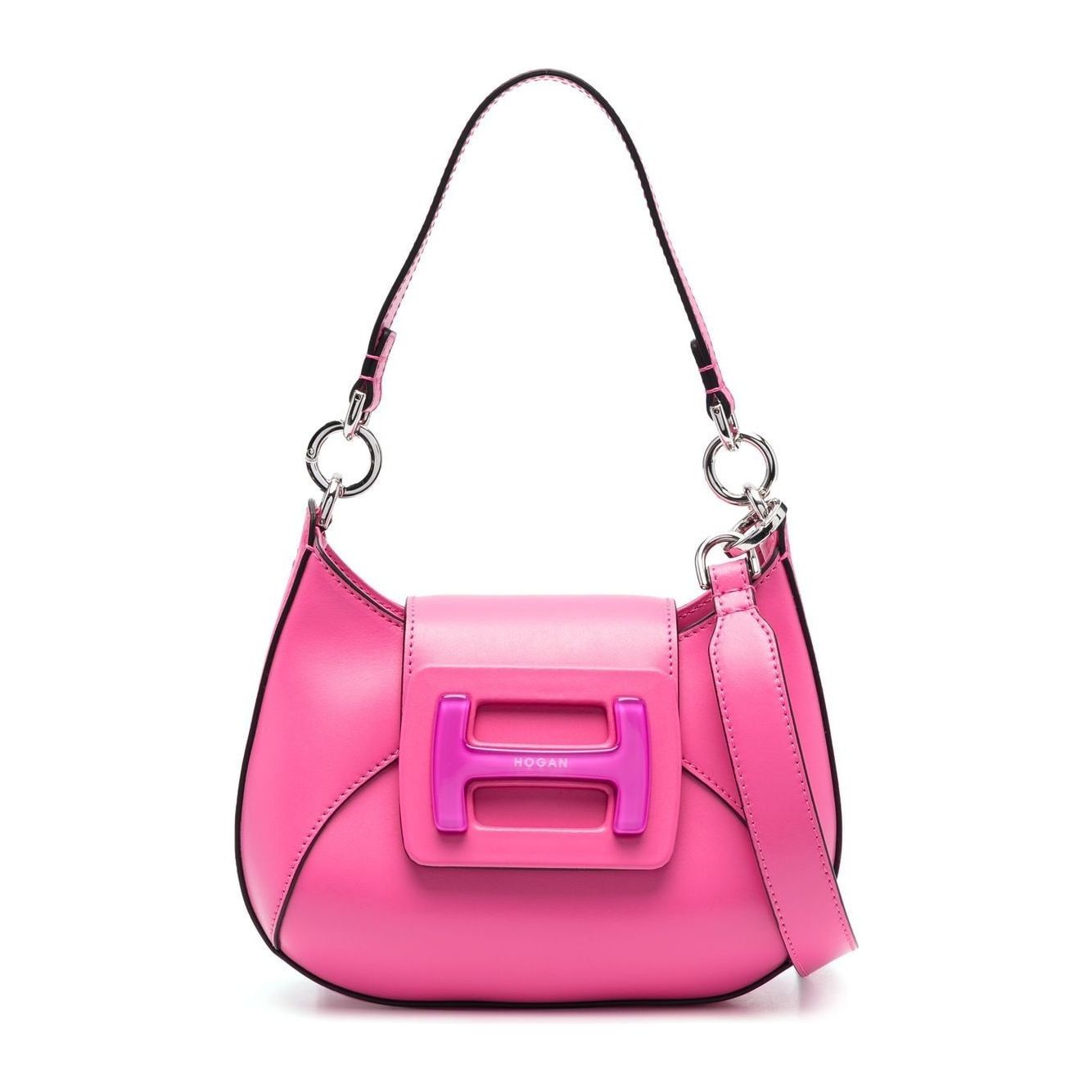Front view with bag zipped and handles upright.