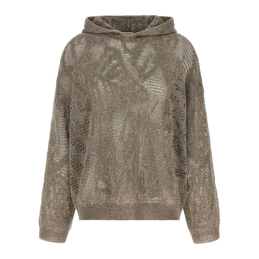 Brunello Cucinelli Brown Linen Cardigan