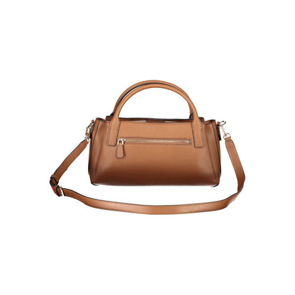Guess Jeans Brown Polyurethane Women's Bag with Adjustable Strap